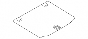 Trunk floor BMW X3 G01 18-21 for guides, black