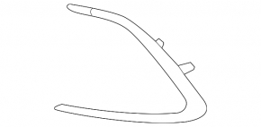 Front bumper molding right Toyota Camry v70 21-24 LE\XLE