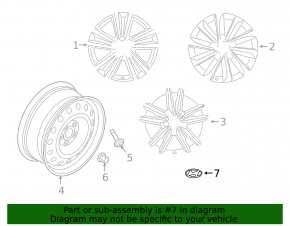 Hyundai Sonata 16-19 56/60mm Wheel Center Cap