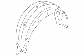 Subaru Outback 10-14 rear left fender liner