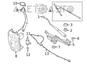 BMW X2 F39 18-23 Windscreen Washer Reservoir Filler Cap Without Cap
