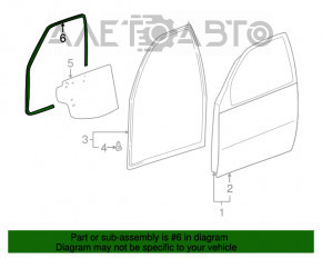 Front right door seal Toyota Rav4 00-06