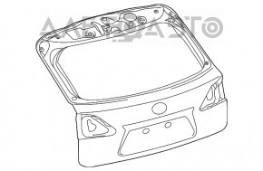 Naked tailgate Lexus RX350 RX450h 10-15