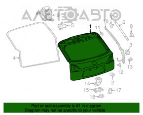 Naked tailgate Lexus RX350 RX450h 10-15