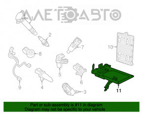 Bracket ECU engine computer Dodge Journey 11-20 3.6, 2.4