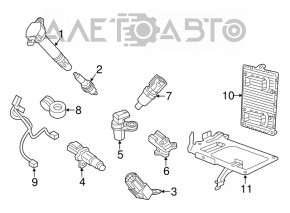 Bracket ECU engine computer Dodge Journey 11-20 3.6, 2.4