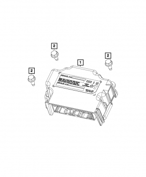 Module srs airbag computer airbags Fiat 500 12-17 oxides