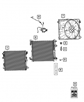 Intercooler radiator Jeep Compass 23-25 2.0T