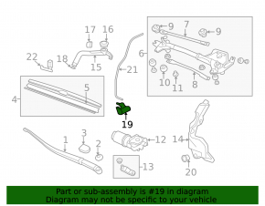 Honda Fit 15-20 Windscreen Washer Motor