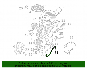 A/C pipe from radiator to dryer Audi Q7 4L 10-15 OEM
