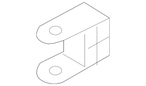 Radiator bracket upper right VW Touareg 11-17 3.6 plastic