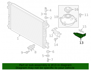 Expansion tank bracket for Audi Q5 80A 18-24 2.0T, upper