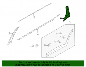 Rear left side door trim for Hyundai Palisade 20-25