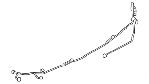 Mitsubishi Outlander 22-25 rear bumper wiring for parking sensors, BSM, and foot-operated trunk opening sensor