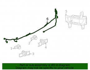 Mitsubishi Outlander 22-25 rear bumper wiring for parking sensors, BSM, and foot-operated trunk opening sensor