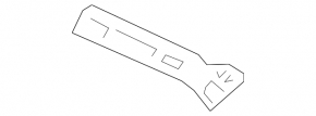 Front bumper bracket left Kia Sorento 11-15