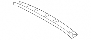 Upper trunk door trim Subaru Outback 20-23 black