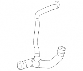 Lower additional radiator cooling pipe Mercedes S-class W221 63/65 AMG 11-13