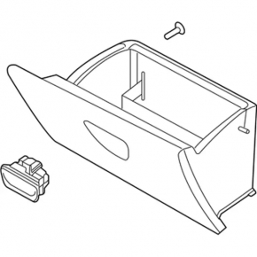Glove box, glove compartment Ford Fiesta 11-19 ser