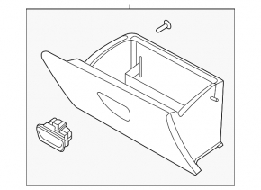 Glove box, glove compartment Ford Fiesta 11-19 ser