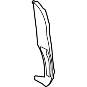 Wing seal door-wing left Ford Fiesta 11-19 missing piece