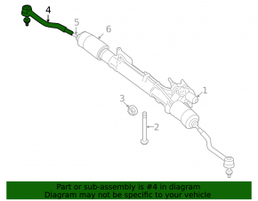 Left steering tip for Nissan Altima 07-12 Hybrid