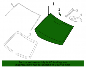 08-14 Nissan Rogue Windshield