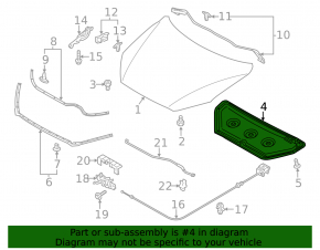 Mazda CX-5 13-16 Hood Insulation