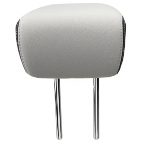 Rear center headrest for Ford Escape MK4 2023-2026, black fabric, white stitching
