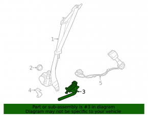 Jaguar F-Pace X761 17-20 Passenger Seat Belt Tensioner