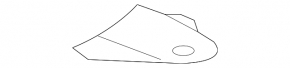 Front right upper wing bracket Jaguar F-Pace X761 17- rear