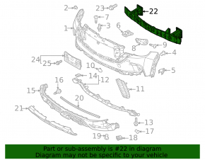 Mazda CX-50 23-25 Front Bumper Reinforcement