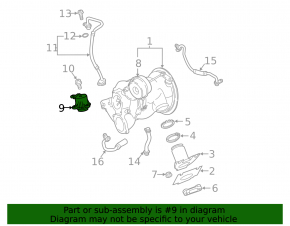 Right bypass valve for Audi Q5 18-25 2.0, 3.0
