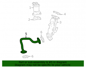 EGR pipe Honda CRV 20-22 hybrid