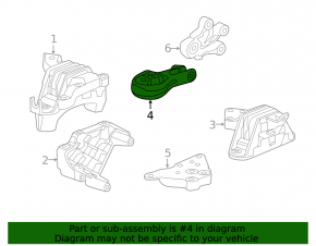 Chevrolet Volt 11-15 rear engine mount