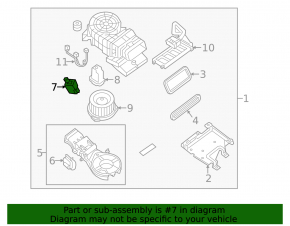 Actuator motor heater drive Nissan 2 row Pathfinder 13-20