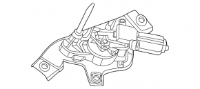Rear wiper linkage with motor for Nissan Ariya 23-25