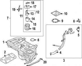 Fuel pump petrol pump Hyundai Santa FE 21-23 2.5