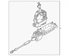 Gear shifter VW Atlas 18- with cable 3.6