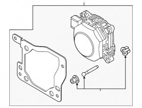 Audi E-Tron 19-23 radar cruise control with bracket
