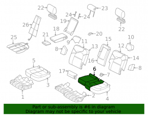 Rear row of seats 2nd row Audi Q7 4L 10-15 leather