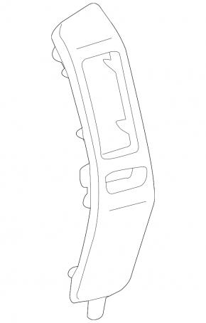 Wood trim for the left center air vent on a Lexus GX470 03-07