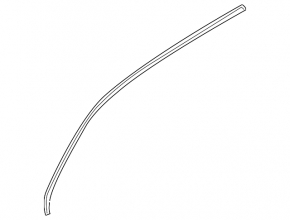 Upper door molding front right VW Passat 20-22 chrome