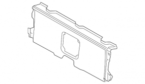 Lexus NX300h 15-21 rear center floor panel, black