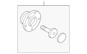 Rear left hub Audi A3 8V 15-20 FWD 1.8T