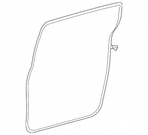 Door seal rear right Toyota Sienna 21-25