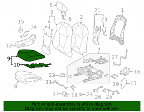 Passenger seat Toyota Rav4 19- without airbag, mechanical, heated, cloth, combined gray, torn, for dry cleaning