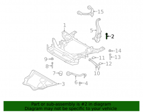 Front subframe mounting bolt 6pcs BMW X5 E70 07-13 70mm