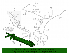 Honda Accord 18-22 Windscreen Wiper Linkage with Motor