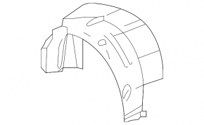 Rear left fender liner Infiniti QX30 17-